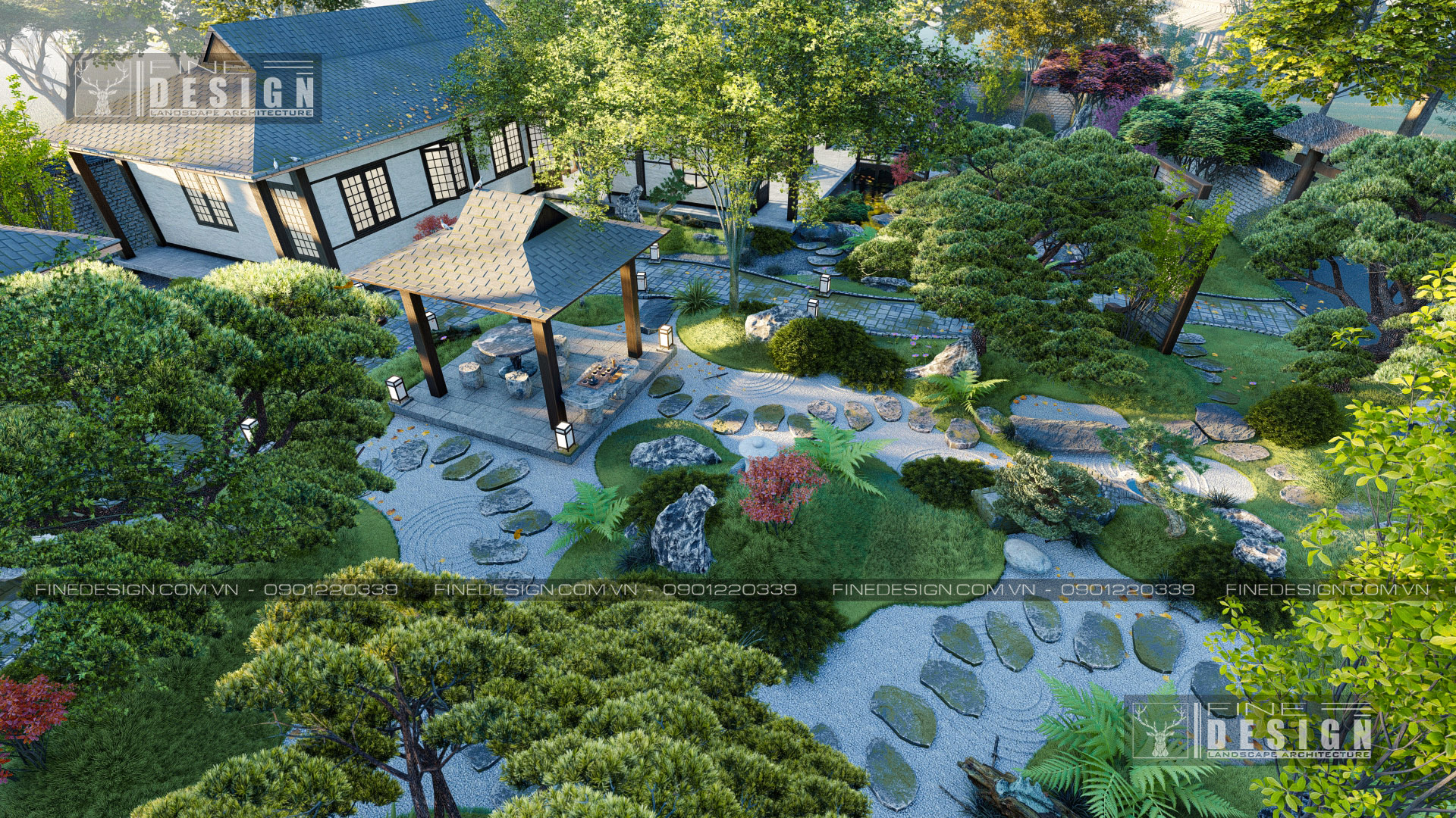 #thietkếcảnhquan #canhquandep #landscapedesign; #cảnhquansanvuon; #sanvuondep #finedeign #JAPANGARDEN