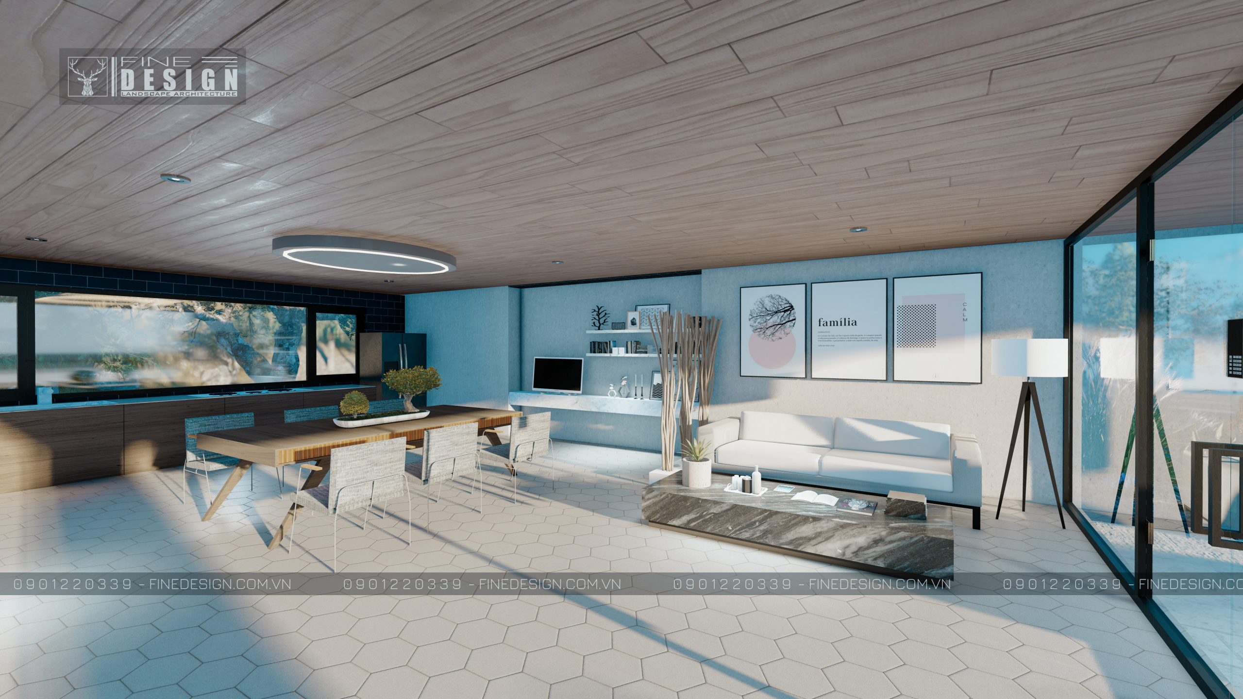 thiet ke nhà hien đại và vườn địa trung hải (8)