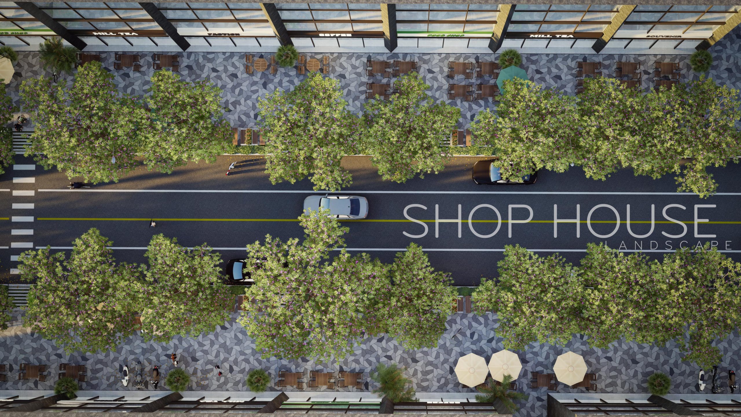 CẢNH QUAN TRỤC ĐƯỜNG SHOP HOUSE CẢNH QUAN TRỤC ĐƯỜNG SHOP HOUSE